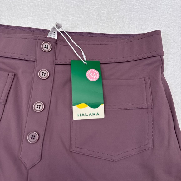 Halara Pants Womens Size Large Pink High Rise Wide Leg Baggy Career Pockets NEW - Picture 5 of 10